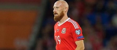 James Collins a lovit din greseala cu mingea in fata un copil inaintea meciului cu Moldova